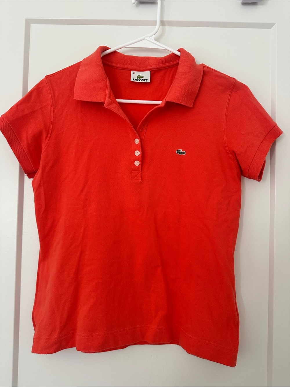 Lacoste Coral Women’s Polo Size 42